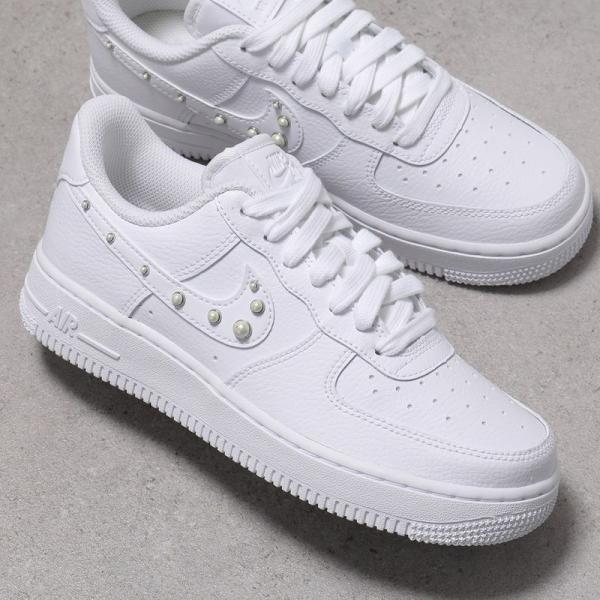 NIKE ナイキ スニーカー AIR FORCE 1 '07 エア フォース IU7557-100 レディース レザー ローカット シューズ 靴 WHITE/WHITE-METALLIC-SILVER