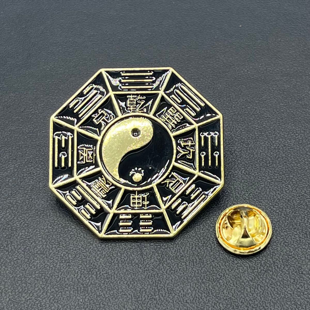 PN032 翻领别针 阴阳图案 别针徽章 胸针 别针胸针 别针 配饰