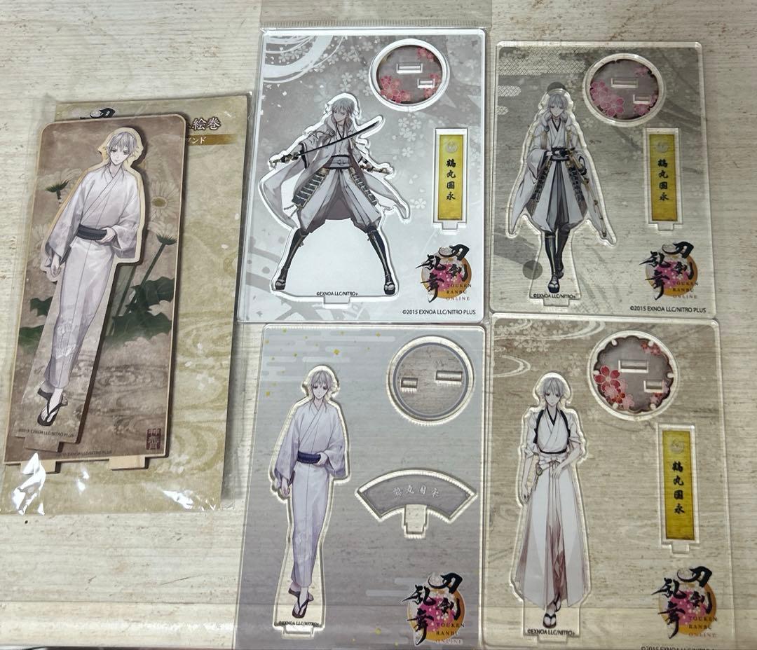 Touken Ranbu Tsurumaru Kuninaga Acrylic Stand 5-Piece Set