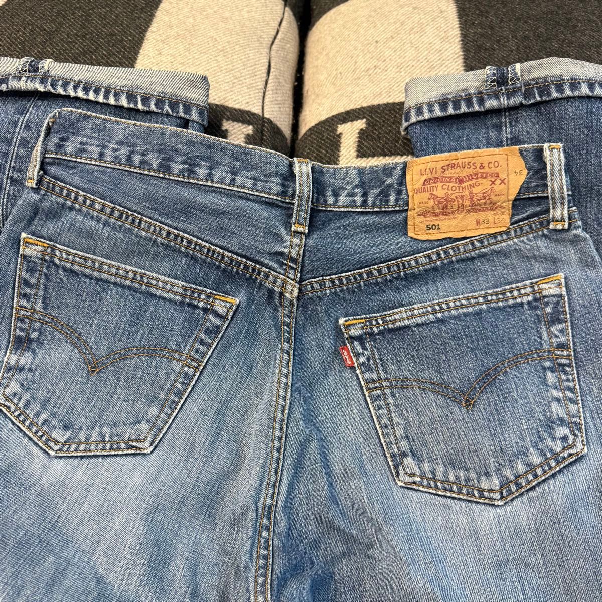 90年代 土耳其产 Levi's LEVI'S VINTAGE CLOTHING 李维斯牛仔 501 纽扣门襟 纸标