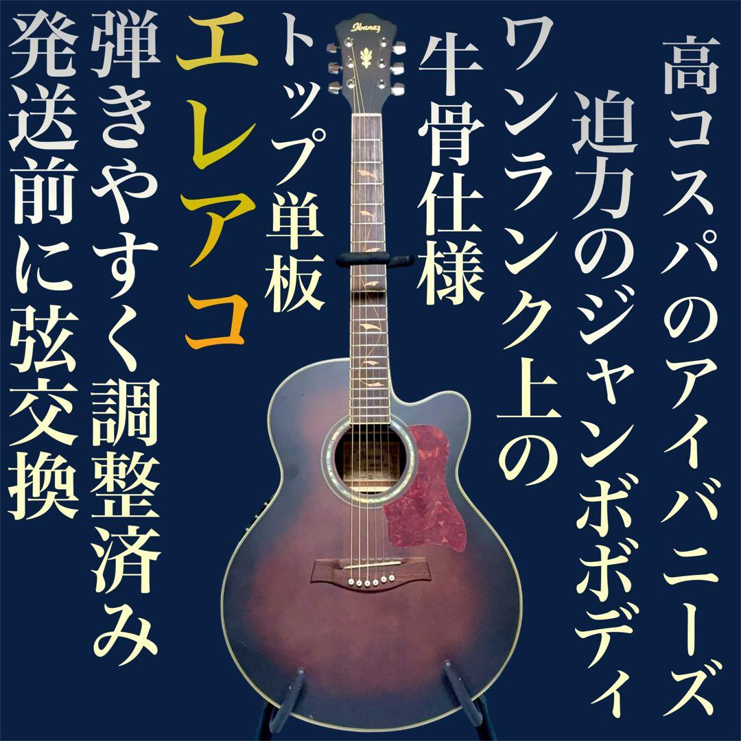 【牛骨 ☆ エレアコ】Ibanez ☆ アイバニーズ【弾き易く調整 ☆ 新品の弦】