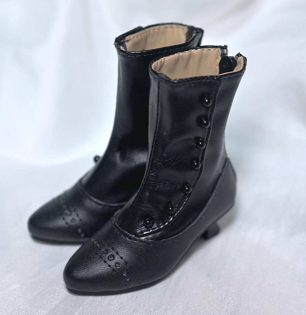Boltex-made button boots, black, for SD, SD13, SDGr, and DD, Victoria.