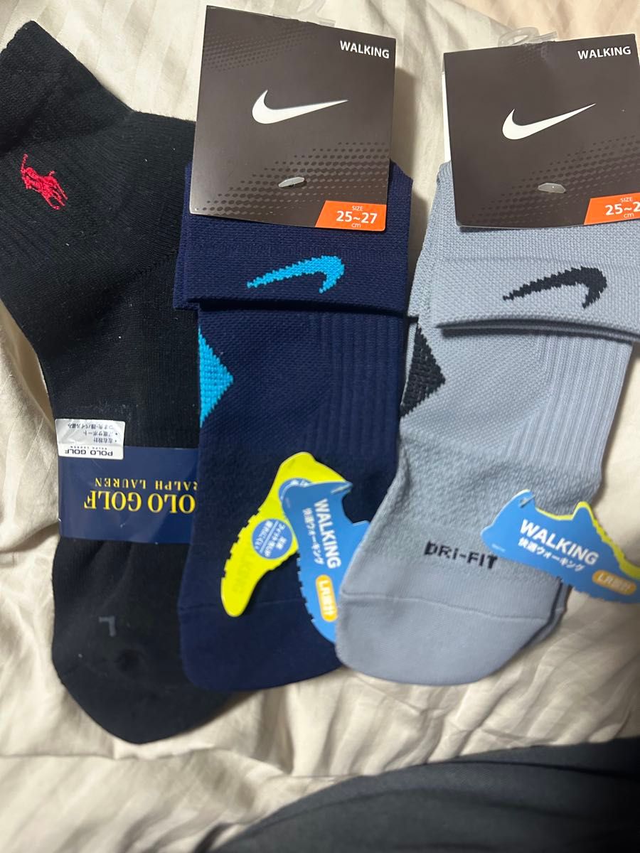 POLO GOLF & NIKE 男士袜子 3双装 25-27cm