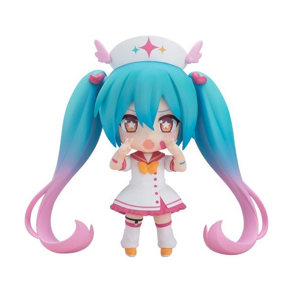 粘土《角色主唱系列01初音未来》初音未来M @ GICAL ☆ CURE!爱之射击!Ver. (涂装后的可动花样滑冰)