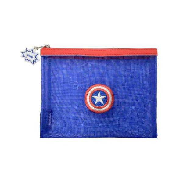 メッシュポーチ コスメポーチ MARVEL キャプテンアメリカ インロック 小物入れ 爆買