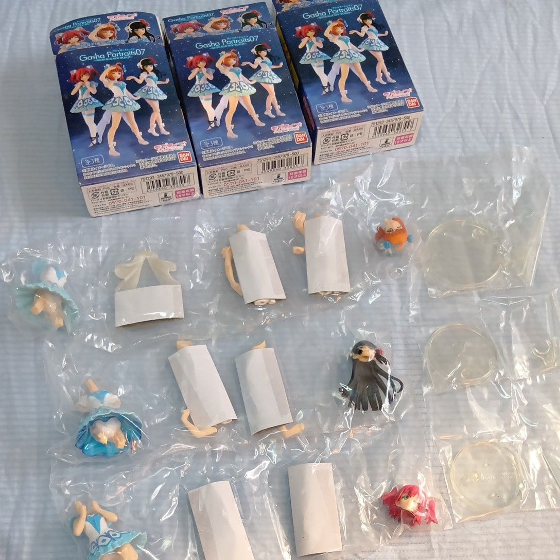 Love Live! Sunshine!! 扭蛋配件07 WATER BLUE NEW WORLD 已开封未组装品 3个 万代
