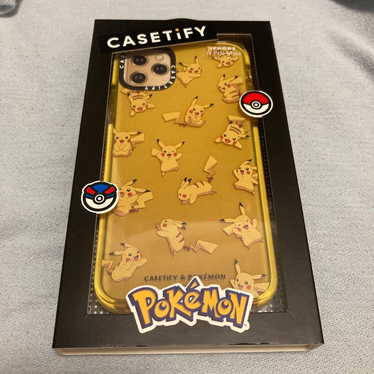 CASETiFY iPhone 11 Pro Max外壳口袋妖怪皮卡丘香港限定黄色