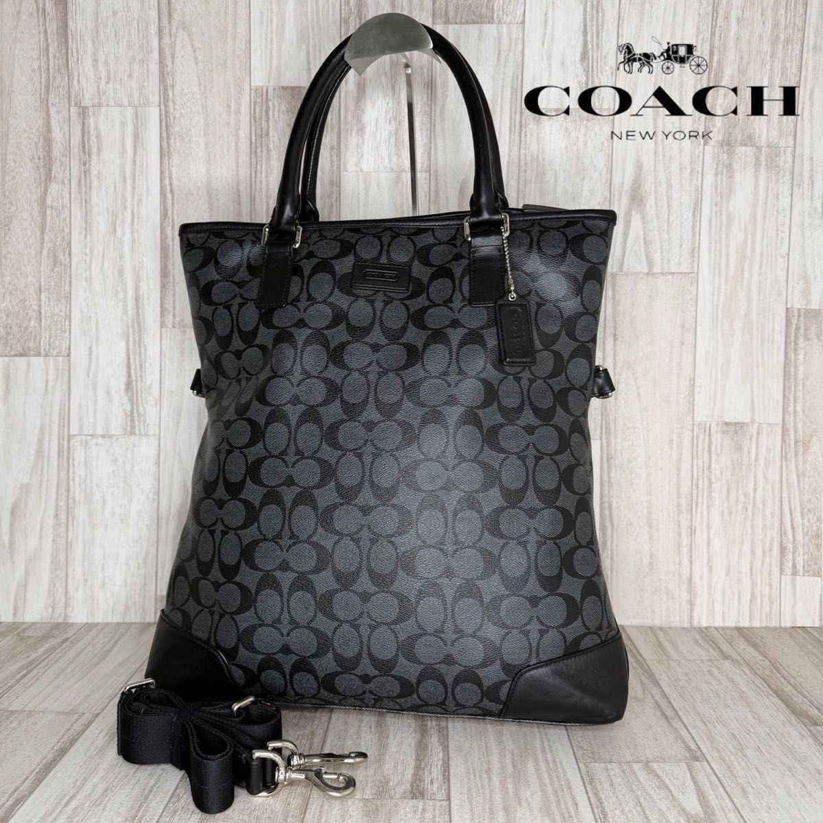 COACH コーチ　シグネチャー　2WAY ハンドバッグ　ショルダーバッグ　70