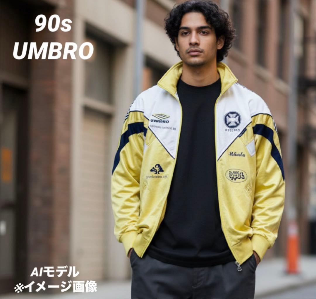 90s UMBRO卡车夹克瑞典足球俱乐部黄色