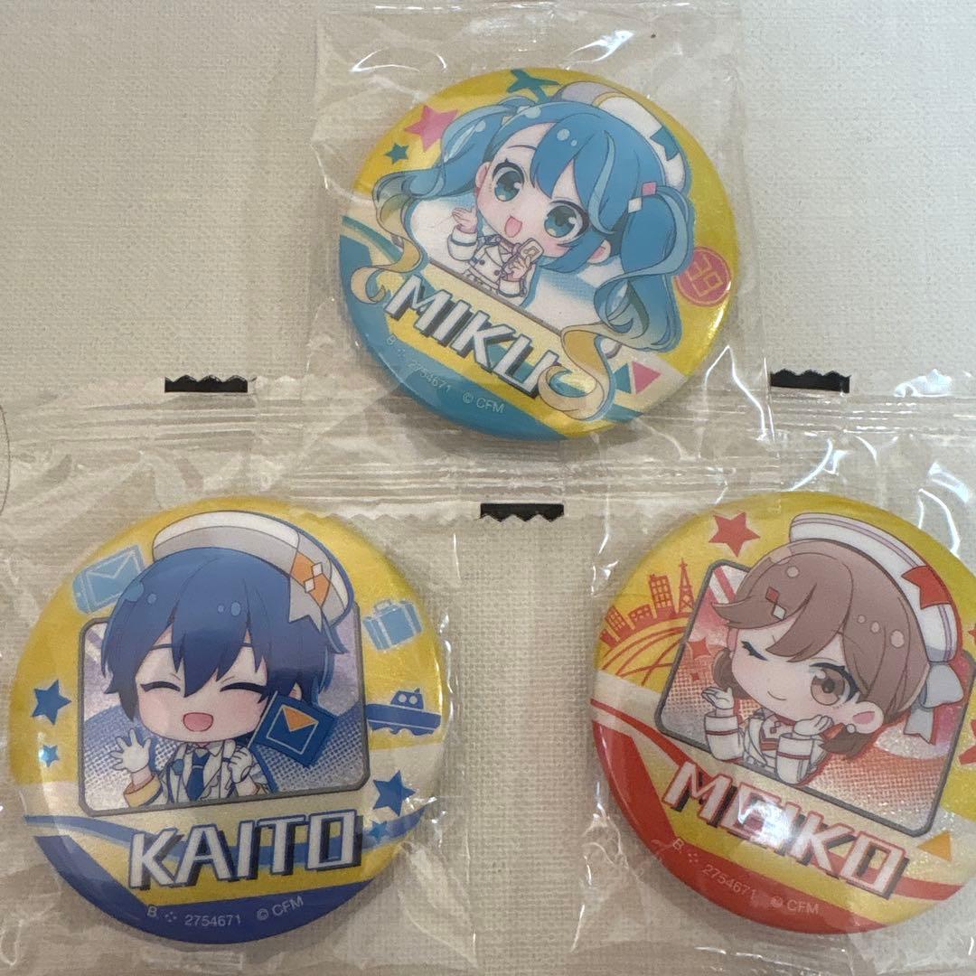 Magical Mirai Hatsune Miku KAITO MEIKO Can Badge 3-Piece Set