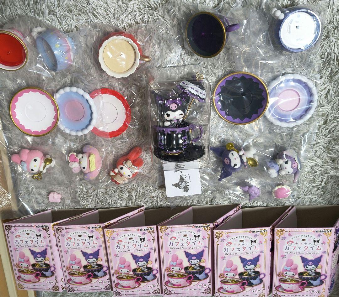 Reiment My Melody & Kuromi's Fluffy Cafe Time Full Set of 6