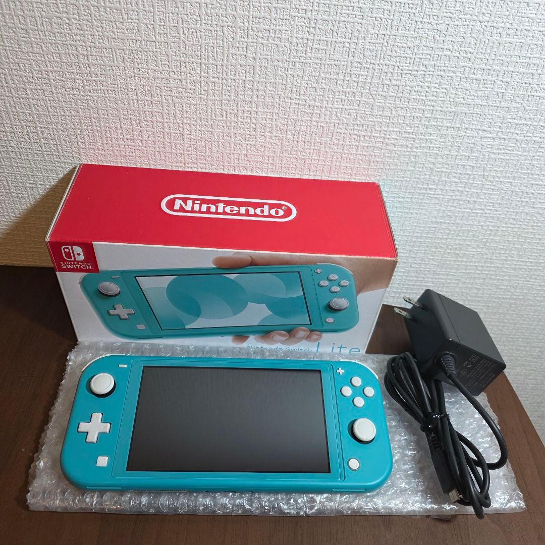 美品动作OK Switch Lite新品时画面玻璃附属品完备