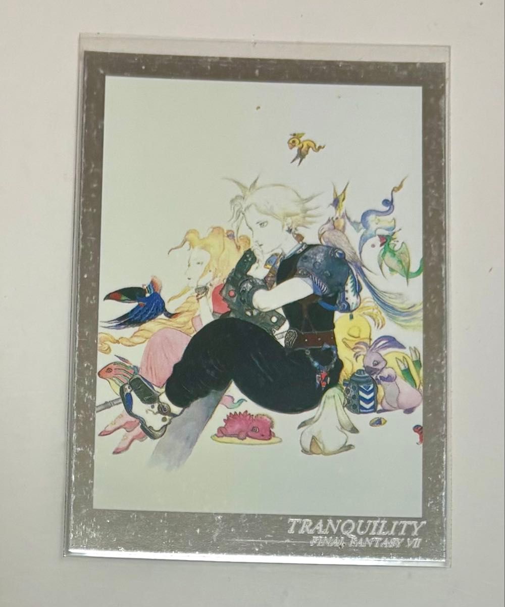 FINAL FANTASY VII TRANQUILITY Yoshitaka Amano Art Museum Card Serenity FF7 Rare Cloud