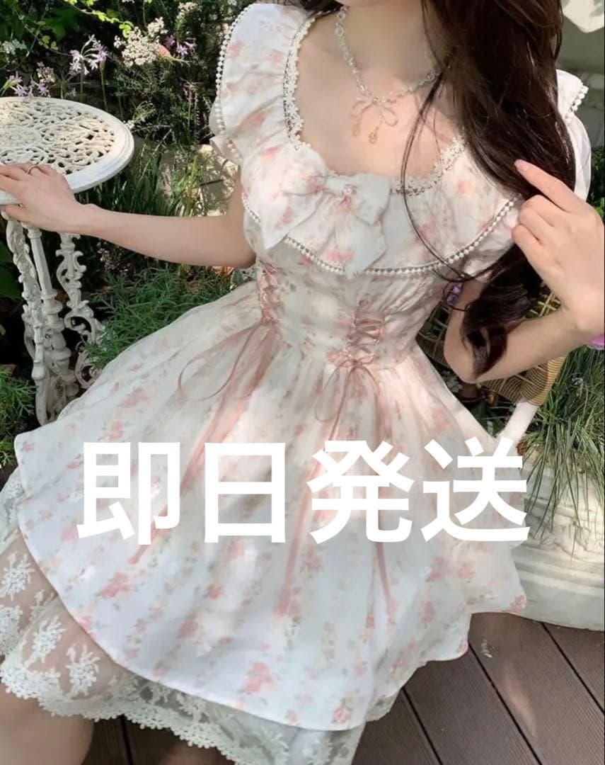 融化奶酪甜美的午后玫瑰花园连衣裙