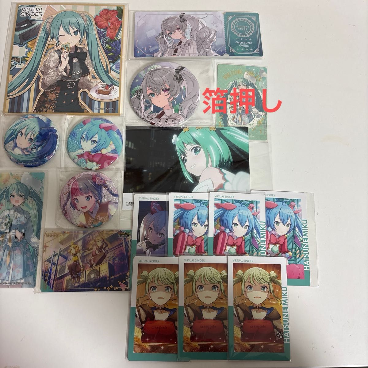 初音未来 Procella 罐装徽章 招牌卡片 烫金效果 门票风格 Epica 色纸整套出售
