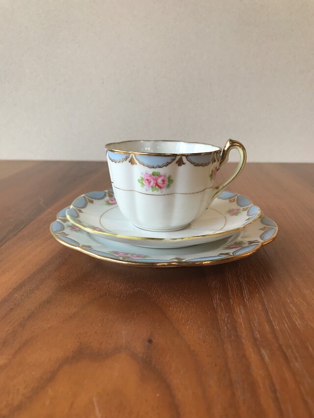 老诺里塔克:杯与碟(三件套)【英国归国珍品】【1908年】
