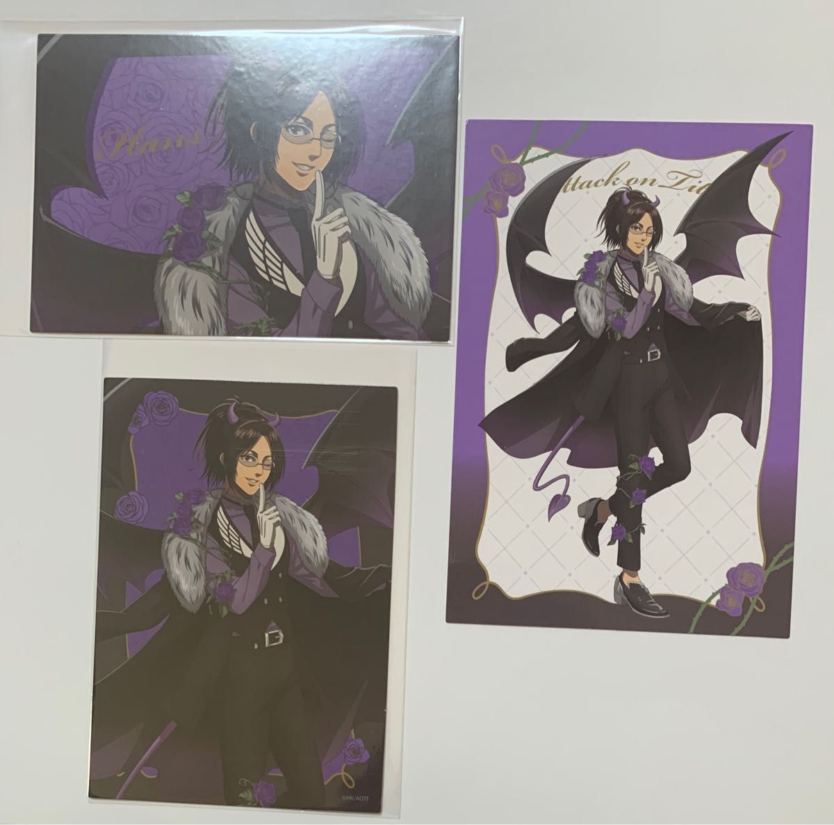 进击的巨人bromide DEVIL购买特典明信片手机3点套装
