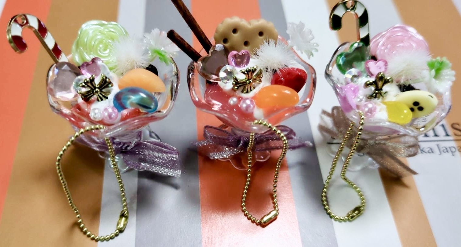 《3件套》迷你芭菲钥匙扣