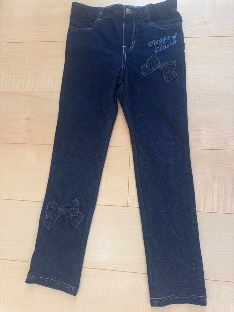 【★美品★】mezzo piano 牛仔长裤 130cm
