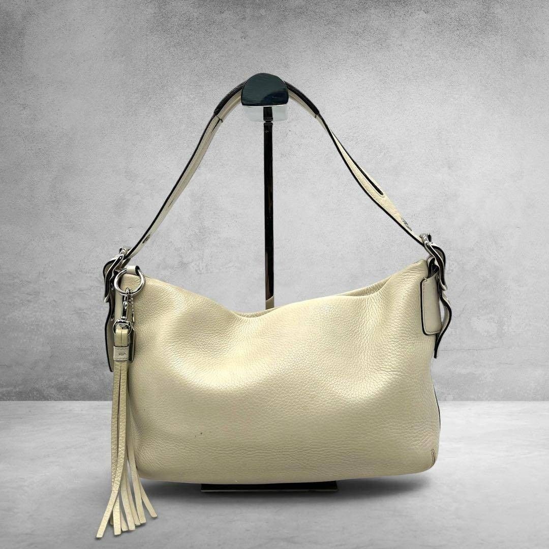 COACH コーチ レザー ワンショルダーバッグ ホーボー タッセル y2k