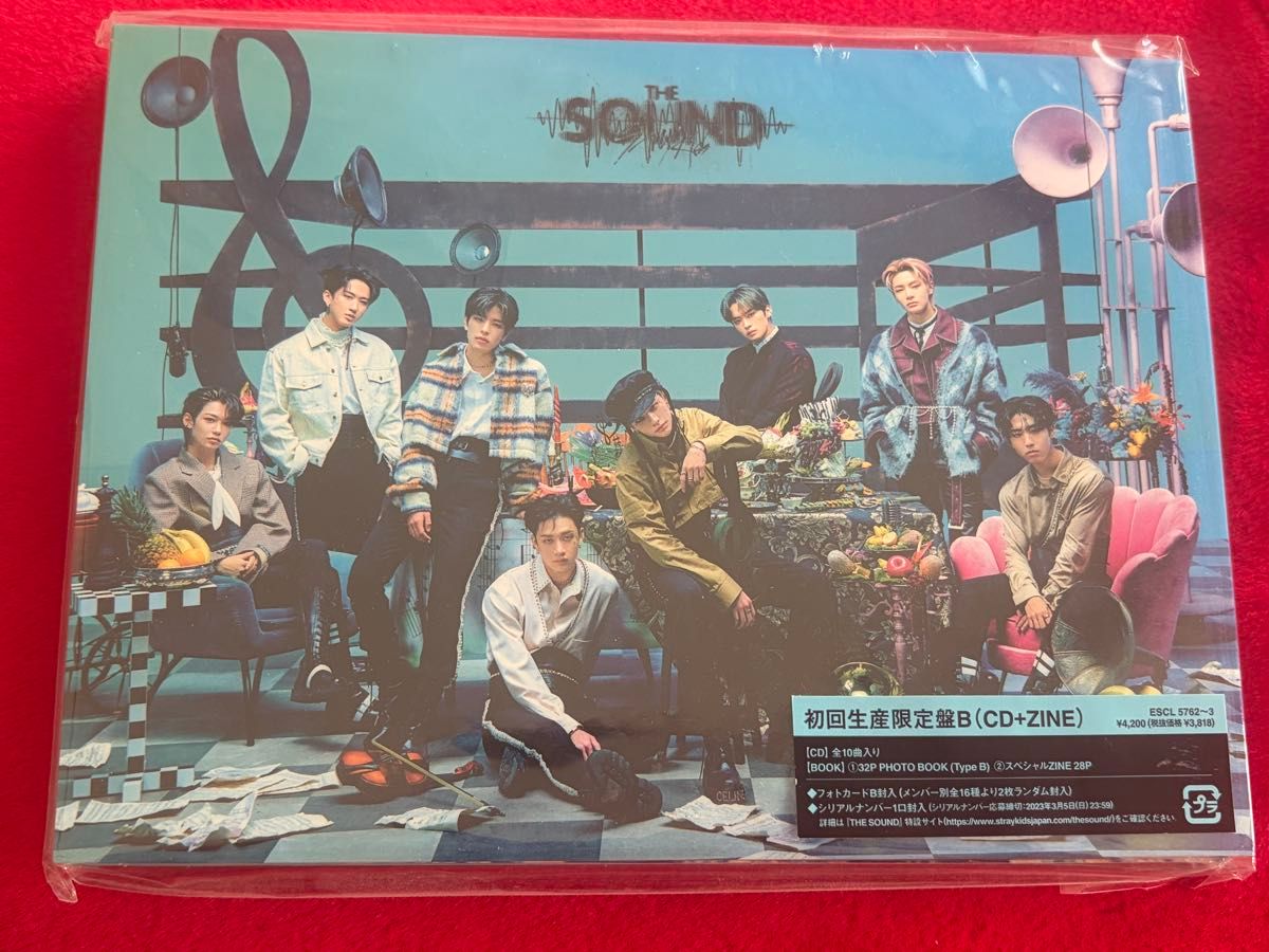 StrayKids .Stray Kids THE SOUND 初回生产限定盘B CD +特别版 ZINE