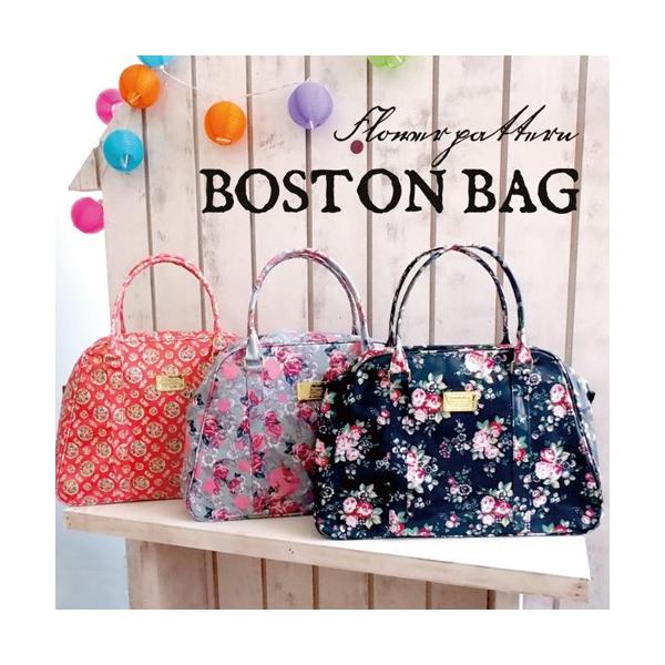 花柄FLOWER花波士顿包挎包每日上班上学经典手提包收纳bag 4色展开PU LIZ LISA TWIN风