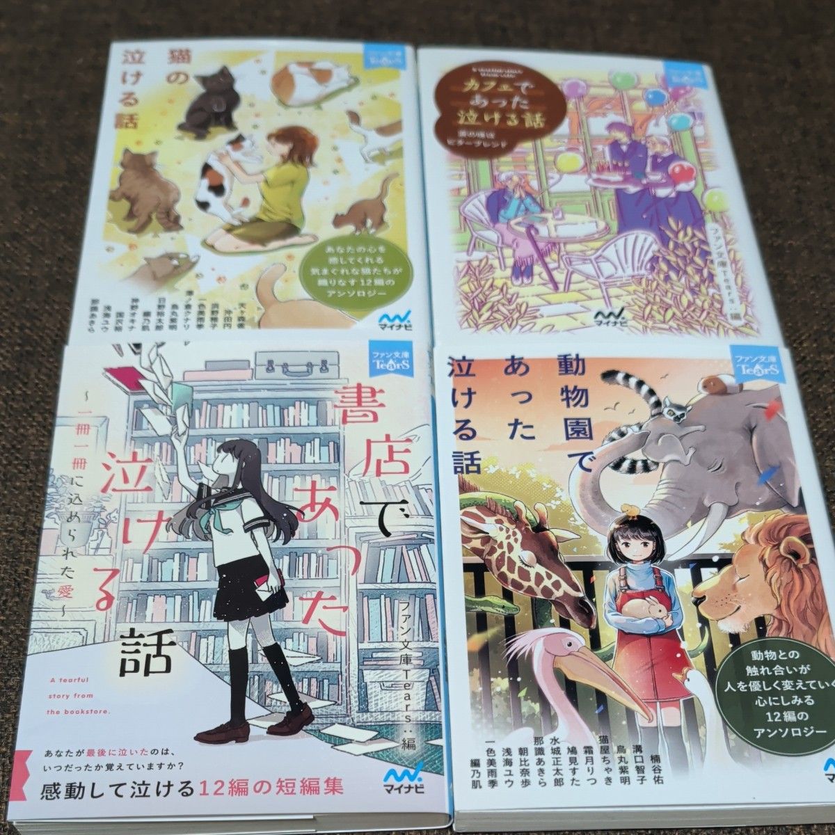 粉丝文库《眼泪》感人故事4册套装 猫的感人故事 在咖啡馆里 在动物园里 在书店里
