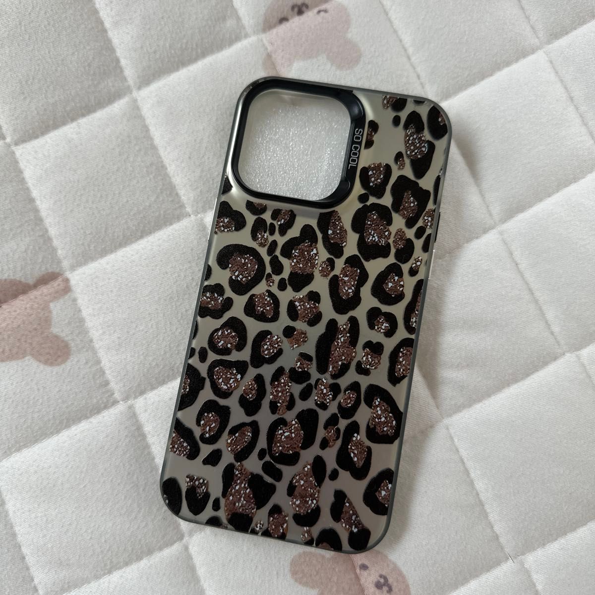 iPhoneケース 14promax レオパード柄 ヒョウ柄 SO COOLデザイン