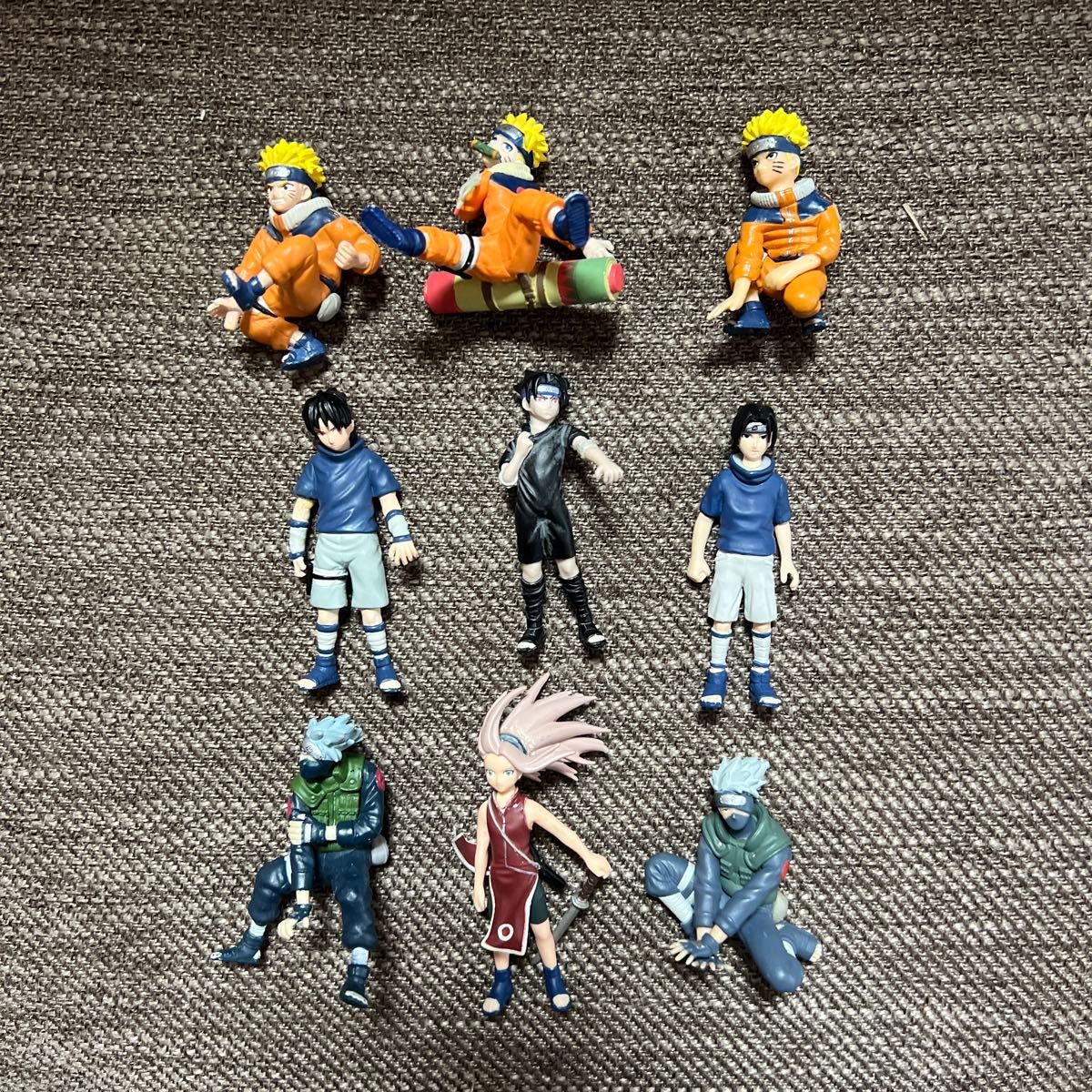 NARUTO 火影忍者 手办9件套 漩涡鸣人 宇智波佐助 春野樱 旗木卡卡西C
