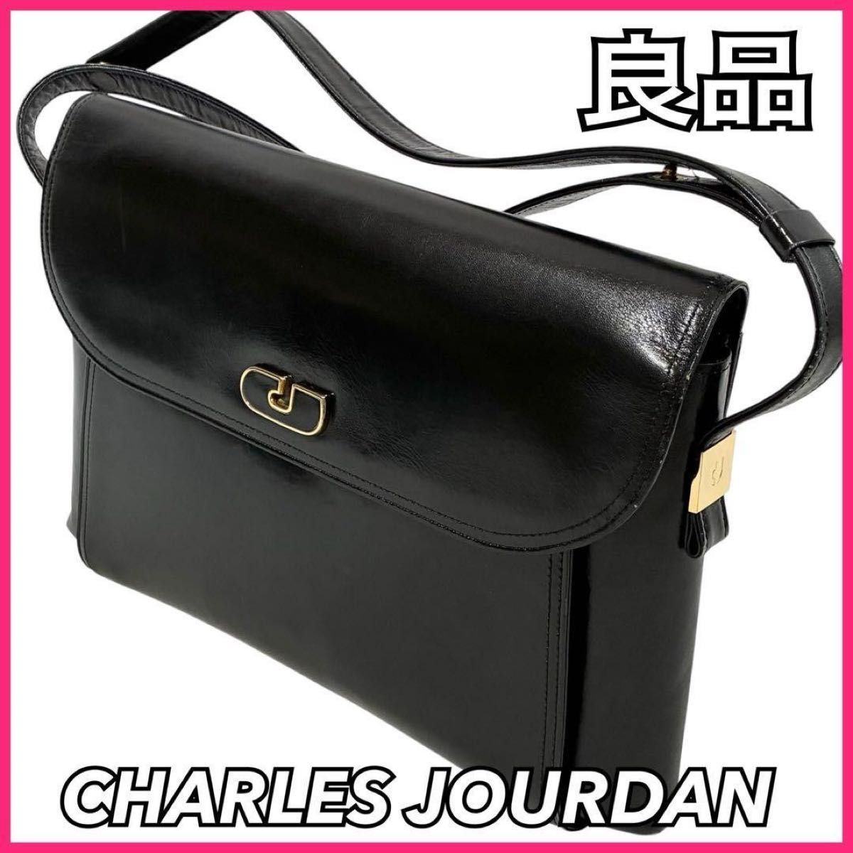 CHARLES JOURDAN Shoulder Bag Handbag 2-way Women's Black Vintage CHARLES JOURDAN