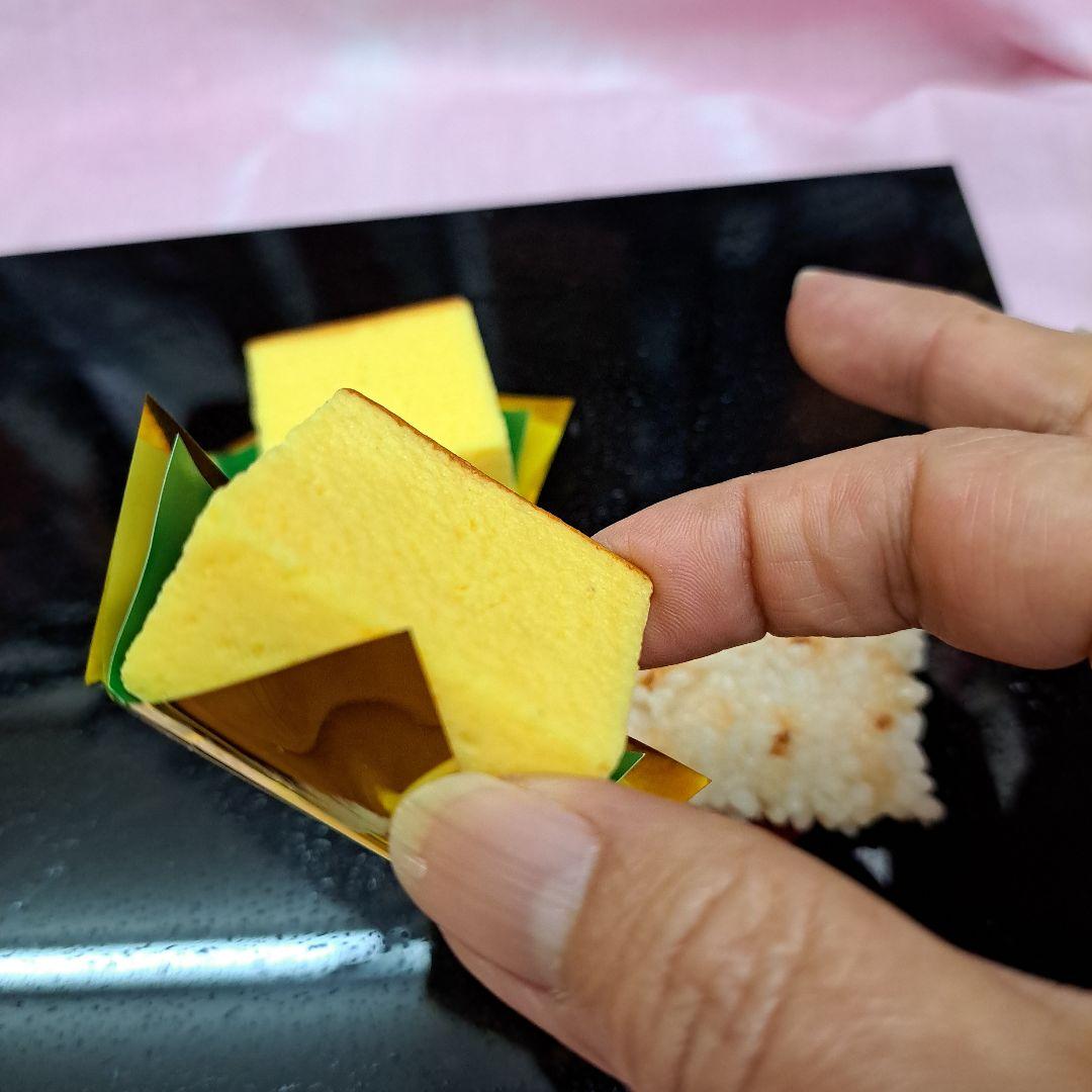Life-size Sweets Set! Castella Burnt Rice Crackers Sweets Set Image Reference Dimensions