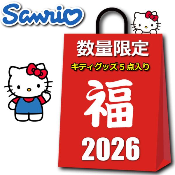 サンリオ ハローキティ グッズ 2026 福袋 レディース キッズ 5点入り 4980円 お買得 バッグ 雑貨 その他 キティちゃん キティ 2025 クリスマスプレゼント ギフト