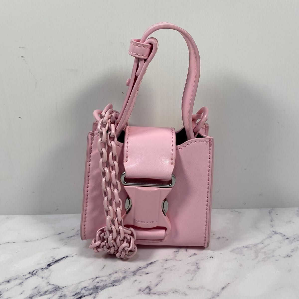 CHARLES & KEITH pink mini bag handbag 2-way