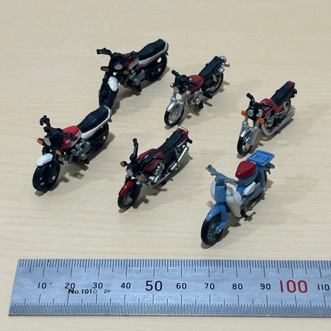 Honda Motorcycle Miniature Figure Set of 6
