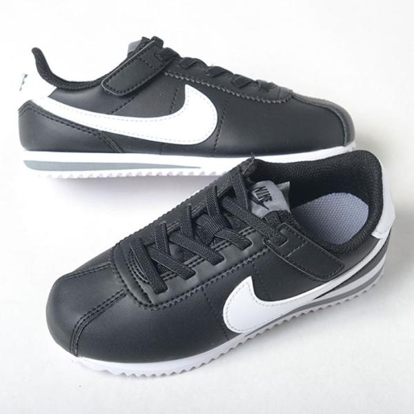 【17cm-22cm】NIKE KIDS CORTEZ EASYON (PSV) ナイキ キッズ コルテッツ イージーオン スニーカー ブラックホワイト dm0951-001