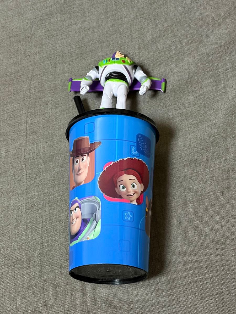 〈Unused〉Toy Story Buzz Lightyear Drink Cup with Figure Tumbler