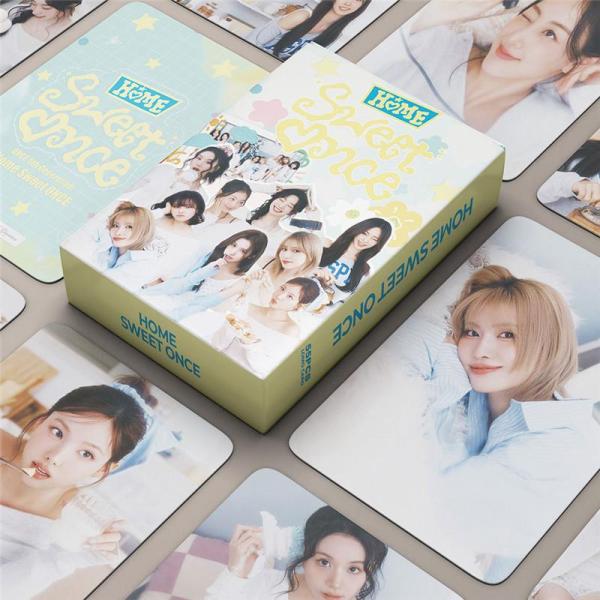 TWICE周边 照片卡 55张套装 收藏卡 TWICE 写真 全员 HOME SWEET ONCE 小卡 K-POP 韩国偶像 应援 配饰 LOMO卡 SANA MOMO