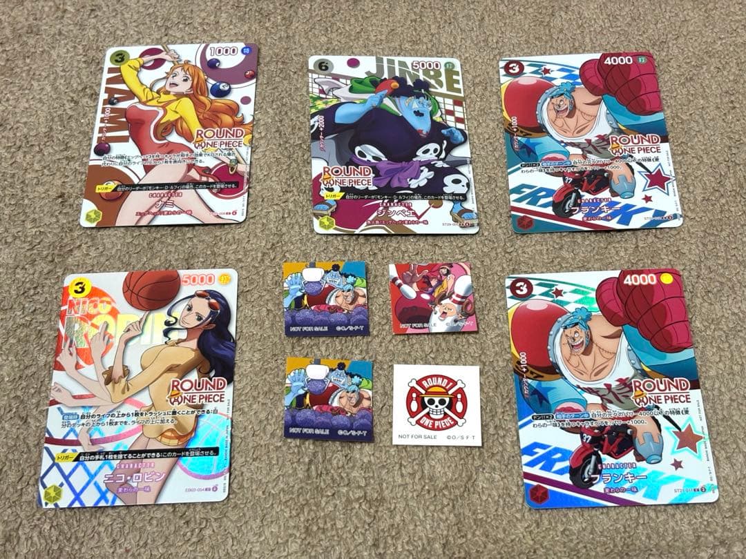 One Piece Card ROUND1 Round One Promotion Pack, 5-Card Set