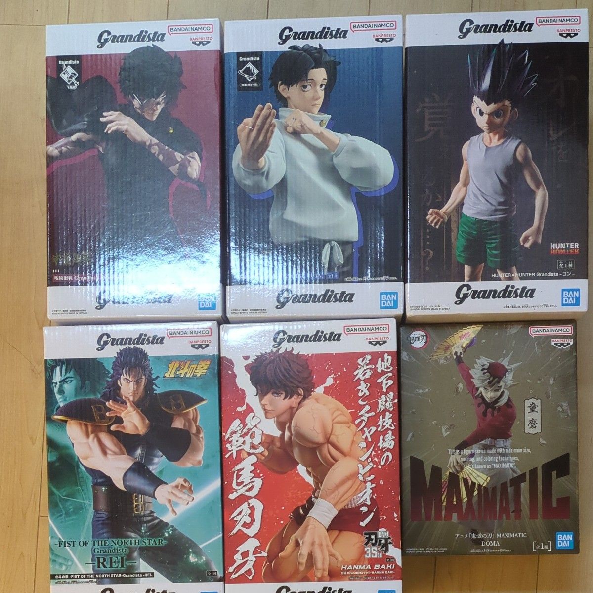 Grandista 手办 6体套装 咒术回战 刃牙 北斗神拳 HUNTER×HUNTER