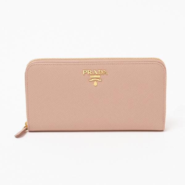 1ml 506 QWA米色系 (F0236/CIPRIA) PRADA【同时进口品】普拉达长钱包【SAFFIANO METAL】