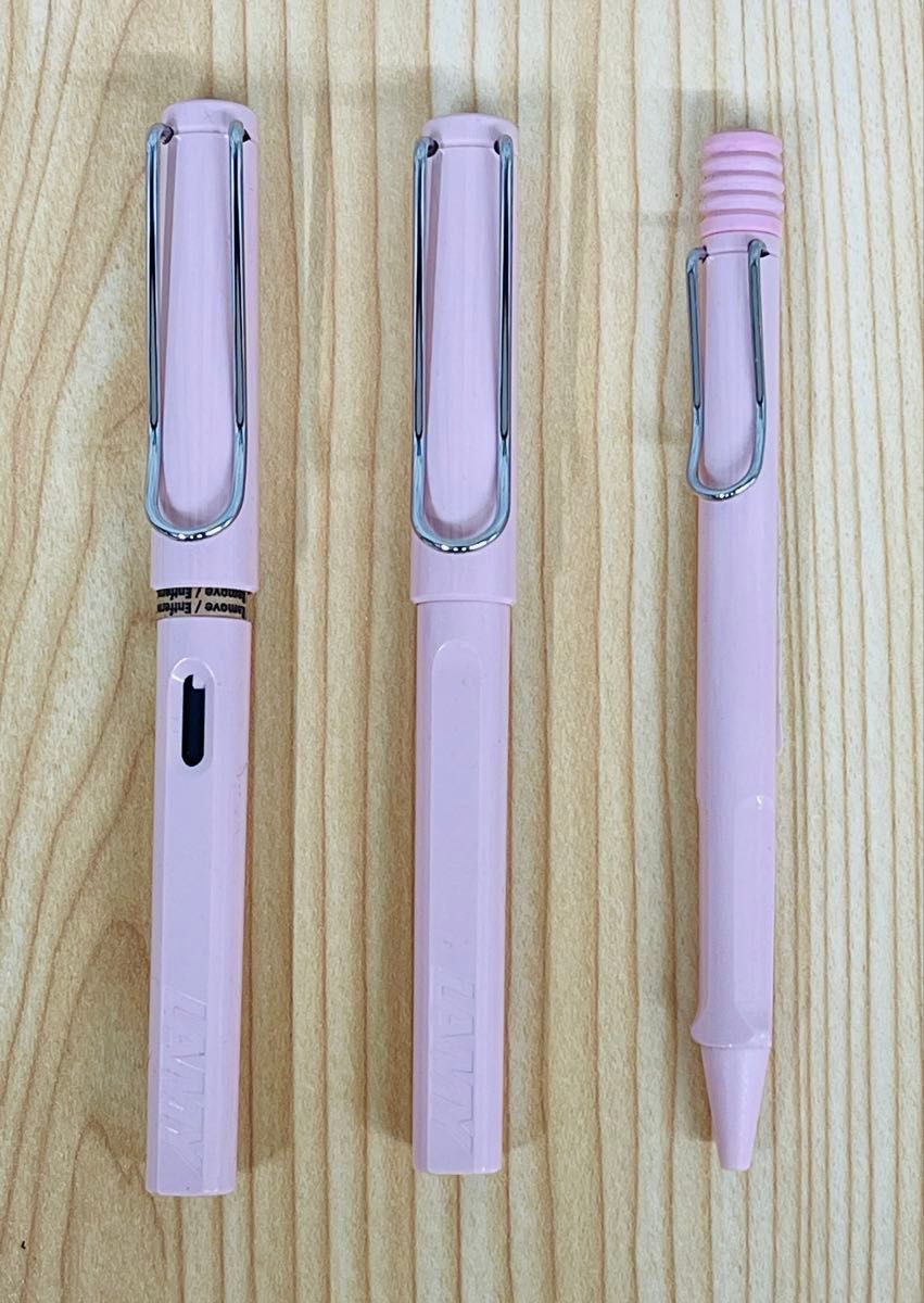 ★新品未使用★LAMY ラミー Safari サファリ パウダーローズ 万年筆 細字 F ローラーボール ボールペン 3点セット