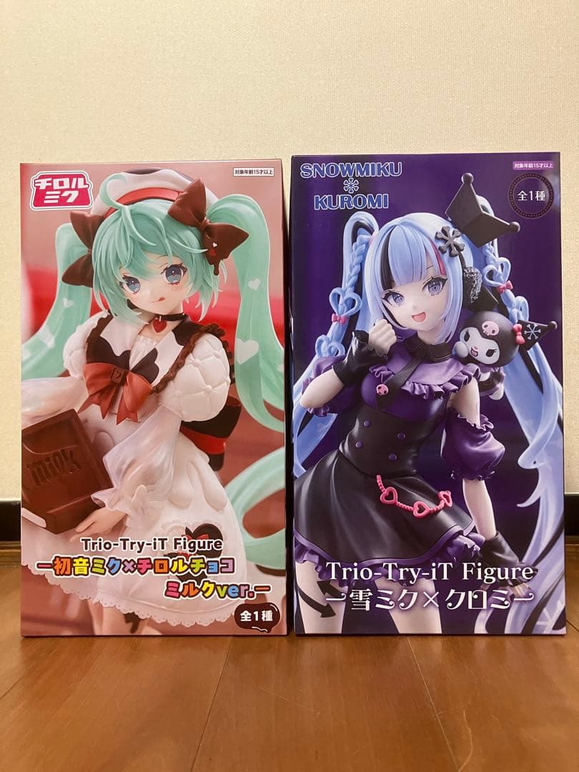 Trio-Try-iT Figure Hatsune Miku Chiroru Yuki Miku Kuromi