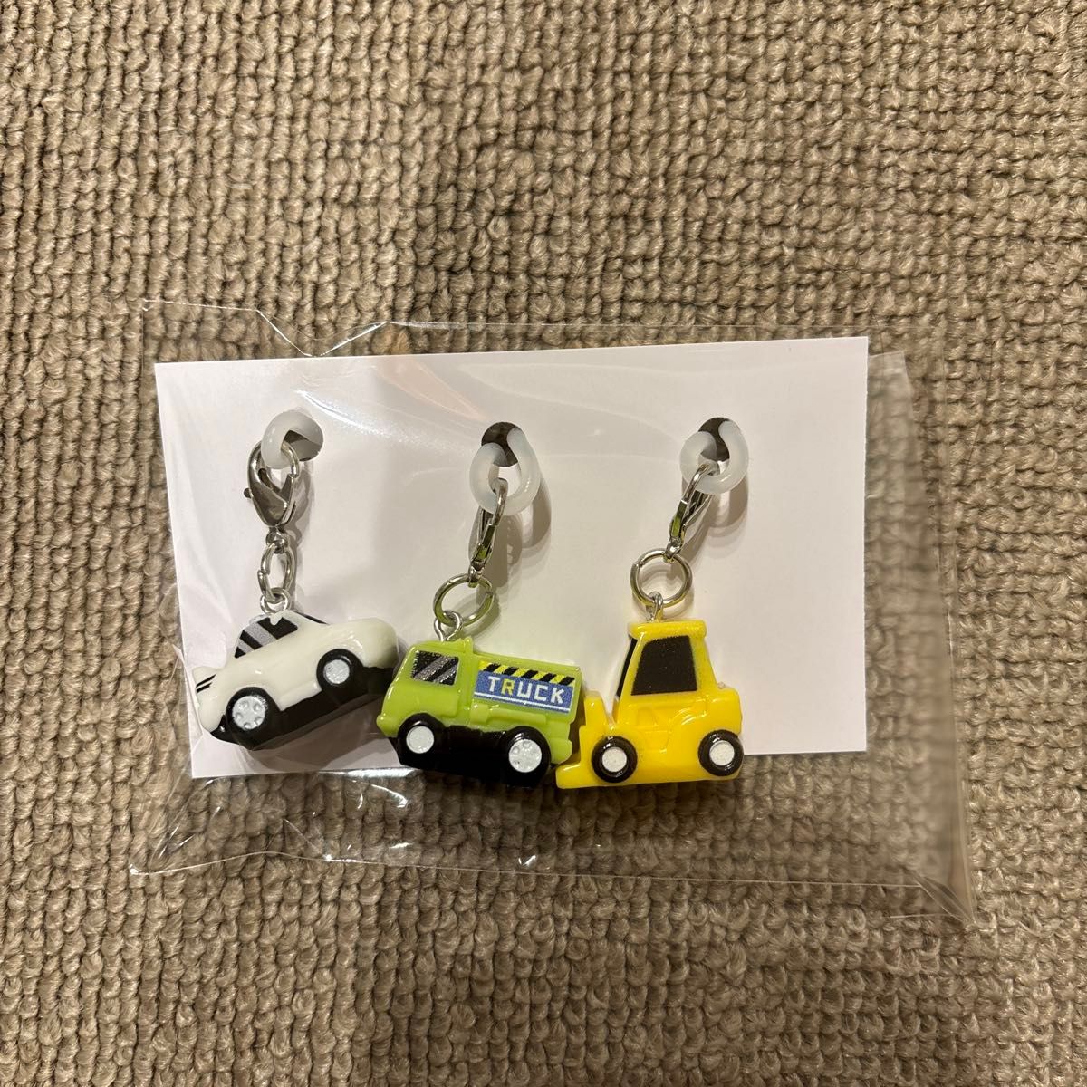 Transportation Bookmark Accessories 3-Pack Mini Car Truck Forklift Working Vehicles