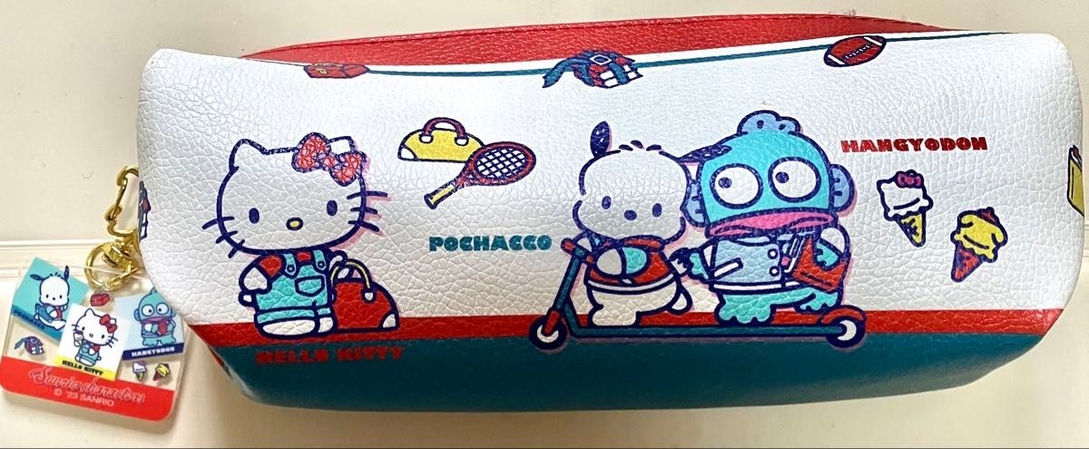 Sanrio Characters Pouch Pen Case Hello Kitty Pochacco Hana Gyodon