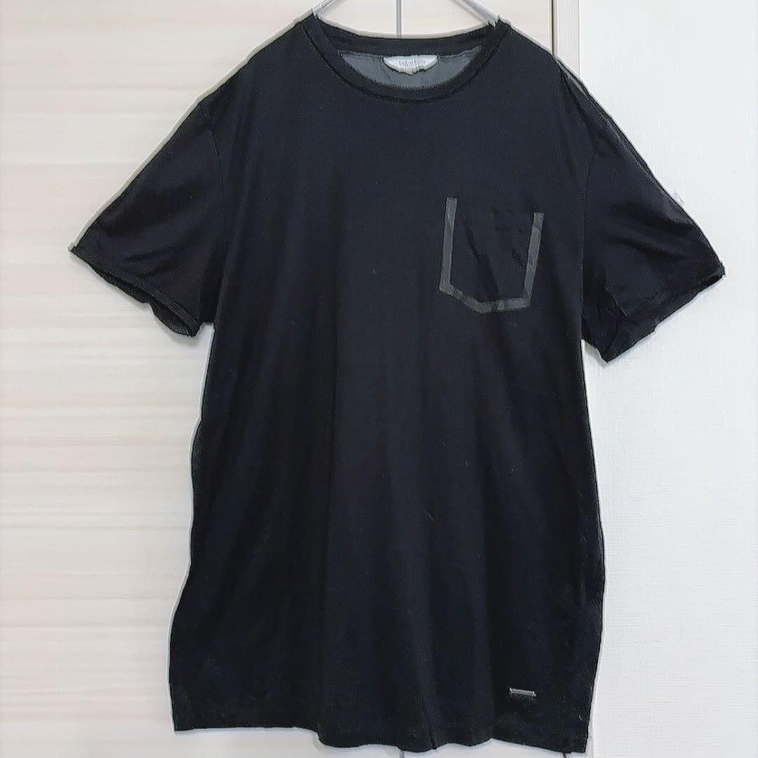 カルバンクライン Tシャツ クルーネック 半袖 L 黒 ポケット付 シンプル