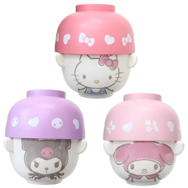 サンリオキャラクターズ 汁椀・お茶碗セット ハローキティ マイメロディ クロミ 食器セット プレゼント お祝い ギフト 食器 Sanrio サンリオ