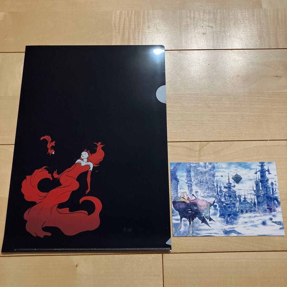 天野喜孝奇幻艺术展 透明文件夹 明信片套装