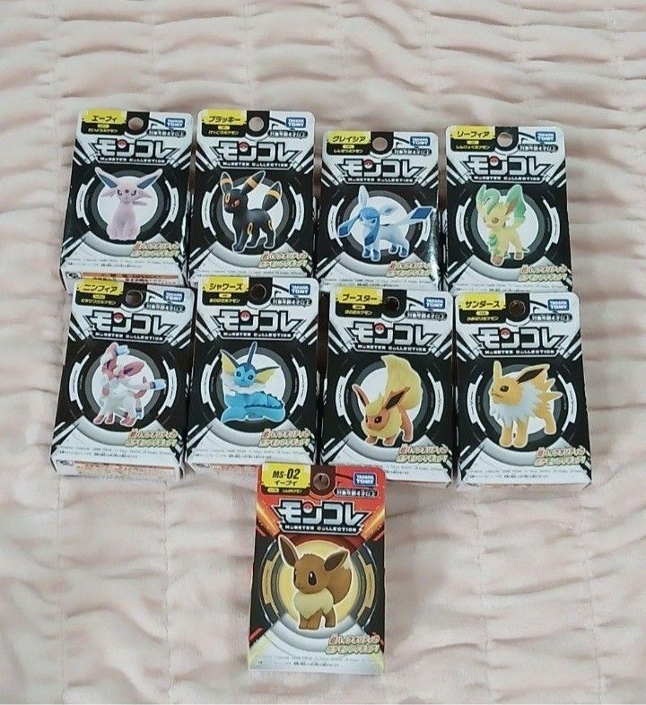 Takara Tomy 蒙可乐 宝可梦 伊布进化系 9种套装 手办
