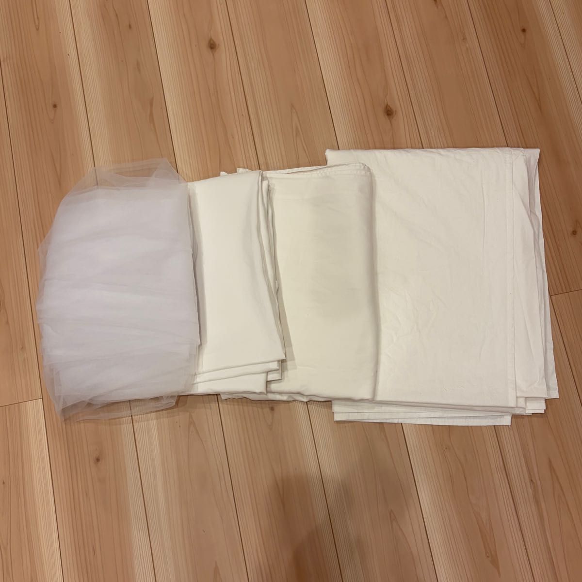 背景布 白色系 布料/薄纱面料 套装出售 4件套