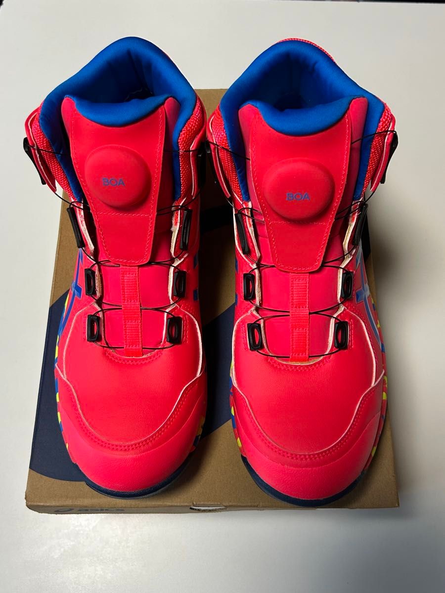 ASICS 亚瑟士 限定款 WINJOB CP304 BOA 安全鞋 红色